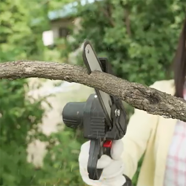홈박스 무선 강철 전기톱 체인 안전고글증정 충전식 미니 소형 한손 나무자르는기계