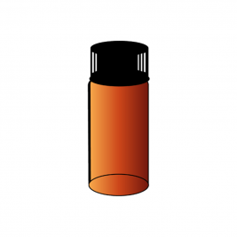 바이알 (갈색, 테프론라이너) <br> Sample vial (amber, Tefron liner)