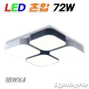 크로스퍼즐드림 혼합 방등 LED 72W(W520mm)