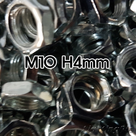 M10X1山 너트(H2.5/H3/H4mm) 100개