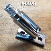 M10X1山 350도 회전 180도 꺾임 벽부형 자유봉 크롬도금(Φ15mm)