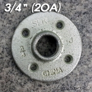 백 B Type 3/4인치 후렌치(후렌지)(20A)-파이프조명/파이프인테리어,Floor Flange