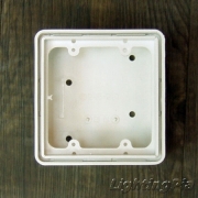 PVC 노출 박스(BOX) 2개용 (콘센트 및 스위치용)