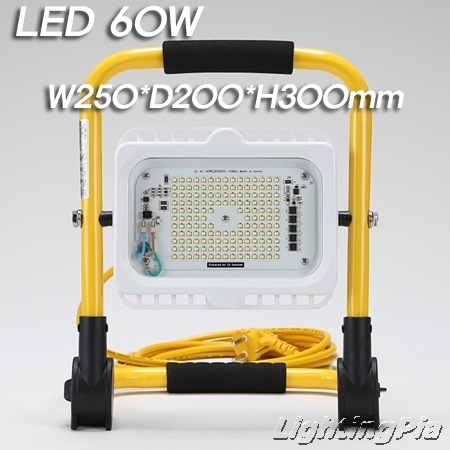 접이식 이동형 60W LED 투광기(완벽한 방수 등급)