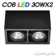 노출T/C 직부 COB LED 30W 2등(L310*W150*H185mm)-흑색/백색