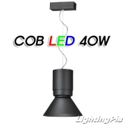 원통 갓 COB LED 40W P/D(Φ480*H280mm)-흑색/백색