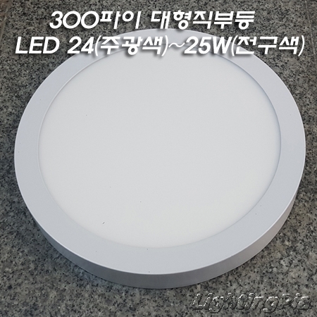 LED 12인치 대형원형/사각 직부등 25W(Φ300XH40mm)