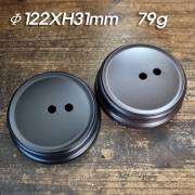 쌍등용 스탠드 받침(Lamp Base Φ122XH31mm/79g) 흑색/갈색