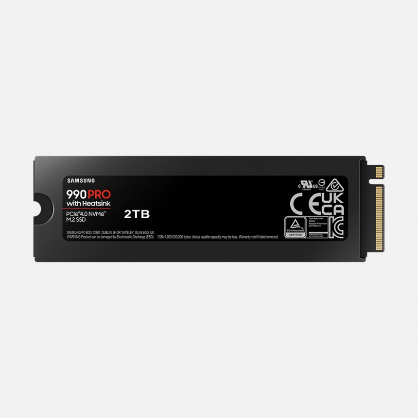삼성전자 SSD 990 PRO 히트싱크 NVMe M.2 SSD 2TB 공식인증 (정품)